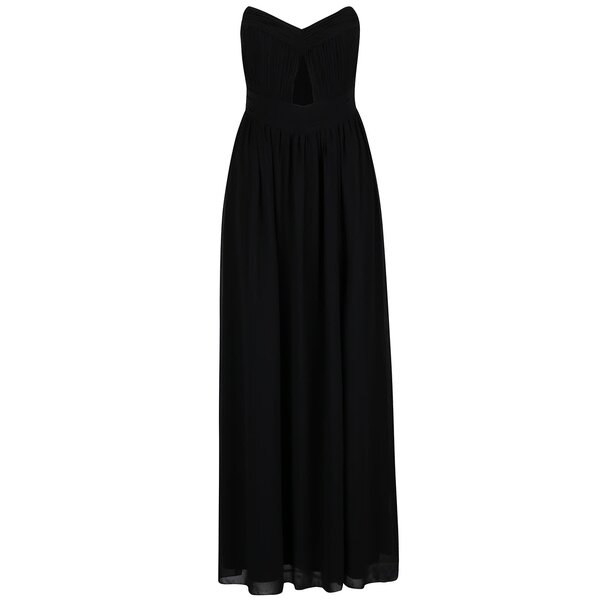 Rochie neagră maxi fara maneci Little Mistress
