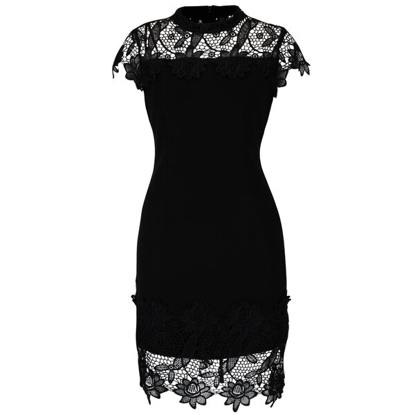 Rochie neagră AX Paris cu dantelă