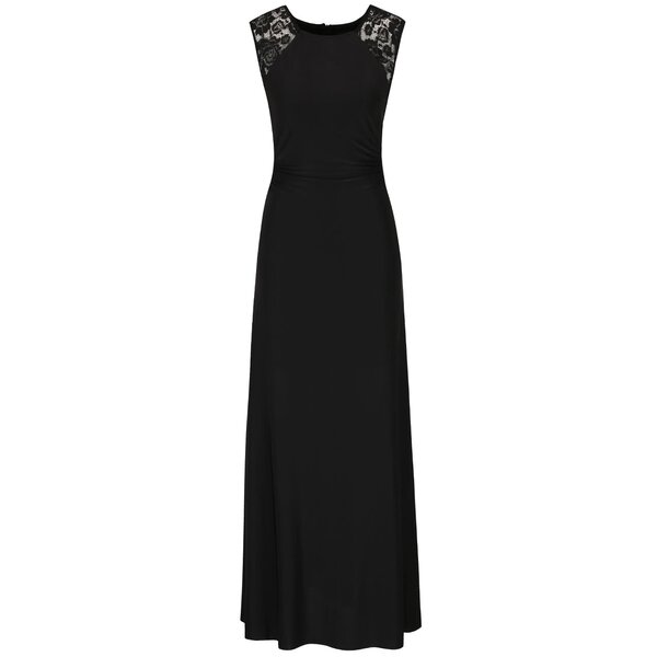 Rochie neagră maxi AX Paris cu detalii din dantelă
