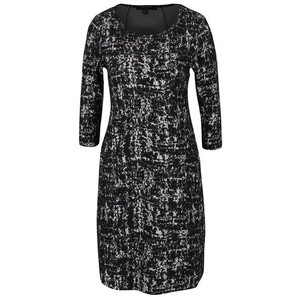 Rochie mulată neagră Fever London Logan cu model