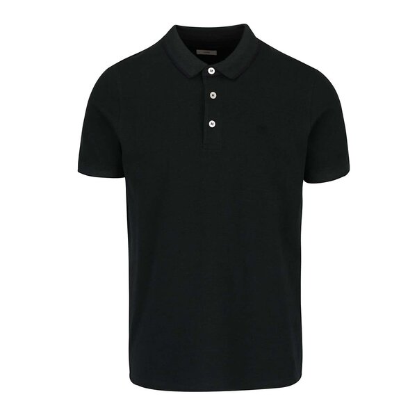 Tricou polo verde închis Jack & Jones Paulos din bumbac