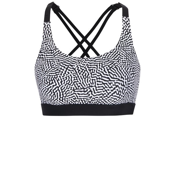 Bustier alb & negru cu print - ICONE Cactus