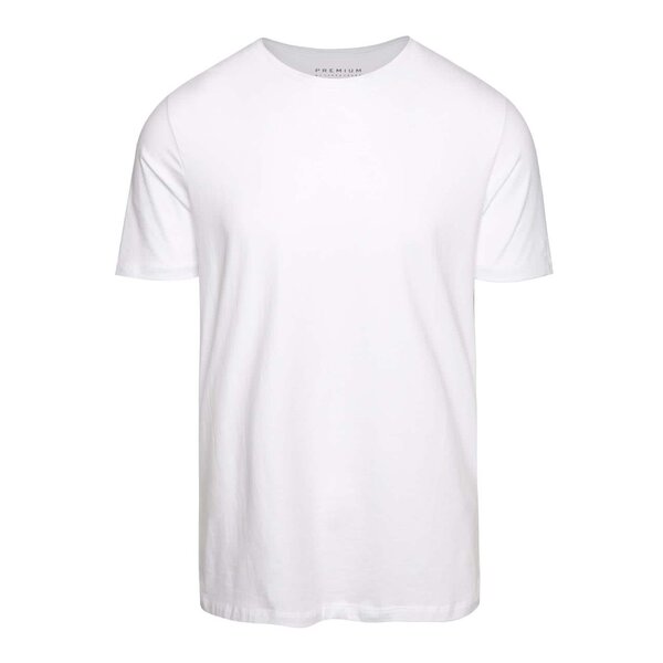 Tricou alb basic Jack & Jones Pima