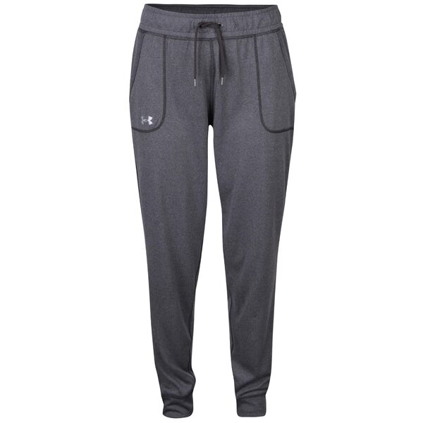 Pantaloni sport gri inchis pentru femei Under Armour Tech Pant Solid