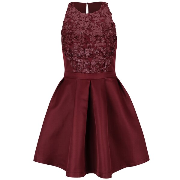 Rochie roșu burgundy Little Mistress cu paiete