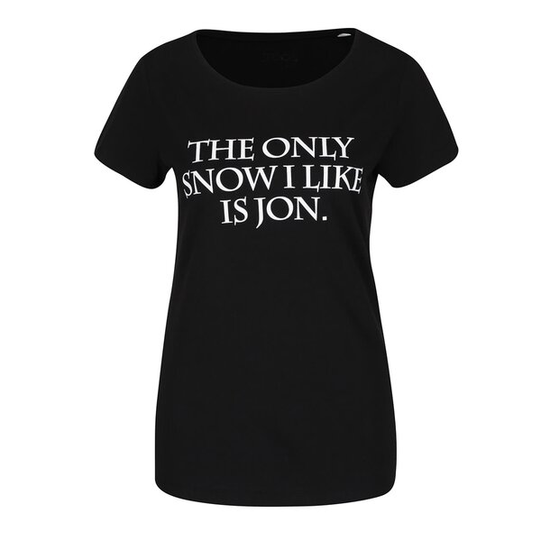 Tricou negru de damă ZOOT Original The only snow I like