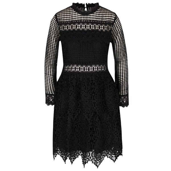 Rochie neagră din dantelă Miss Selfridge