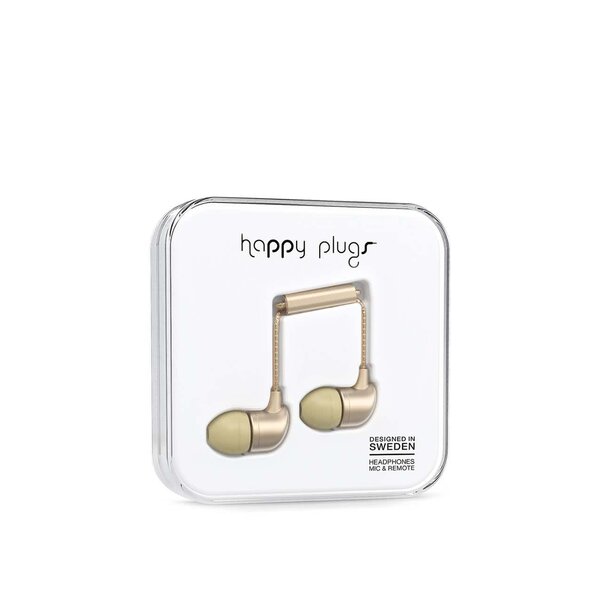 Căști in ear auriu mat Happy Plugs