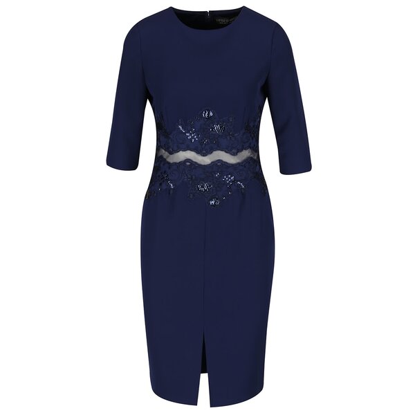 Rochie albastru închis cu paiete Little Mistress