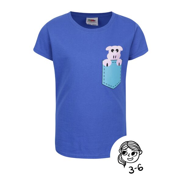 Tricou albastru de fete ZOOT Kids
