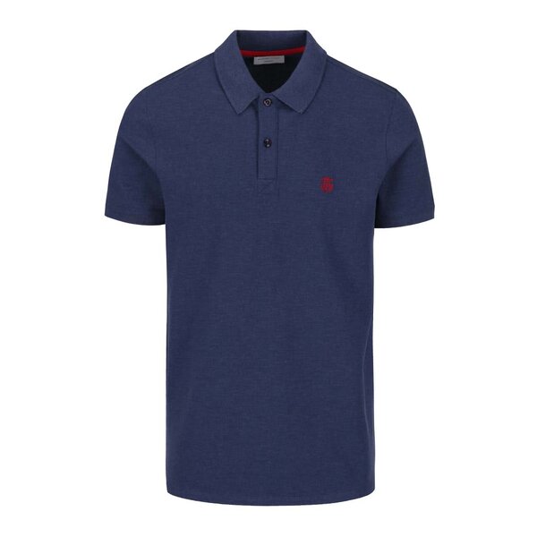 Tricou polo albastru melanj închis Selected Homme Haro