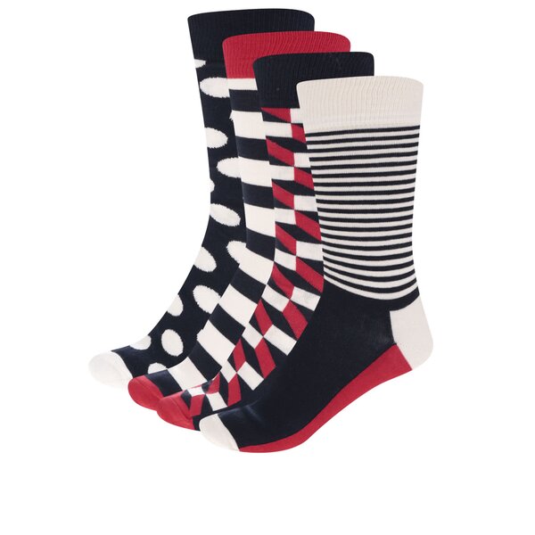 Set 4 perechi șosete Happy Socks în cutie de cadou