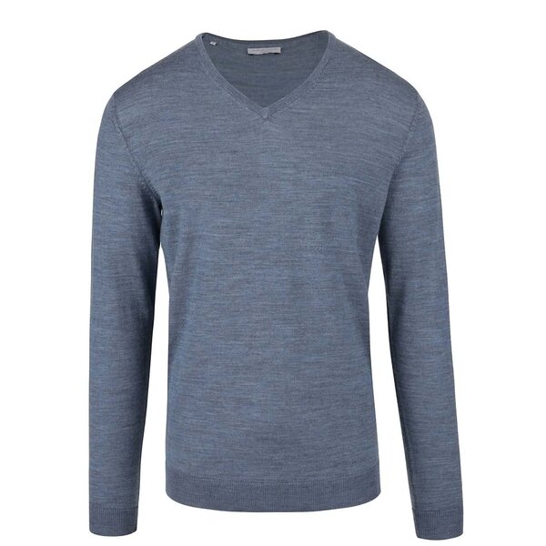 Pulover albastru din lana merino - Selected Homme Tower