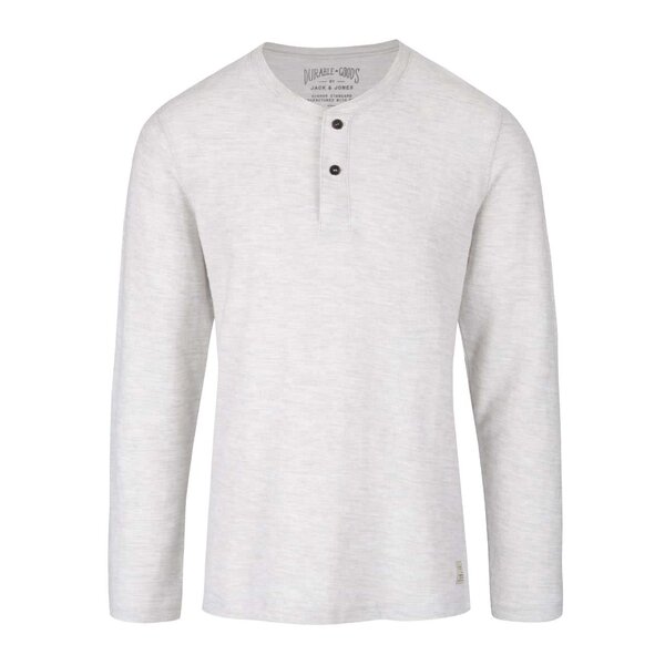 Bluza crem din bumbac cu nasturi - Jack & Jones Sebastian