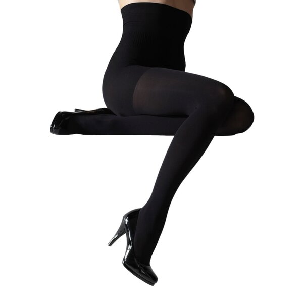 Dresuri negre cu talie inalta si efect modelator - Gipsy Hourglass 80 DEN