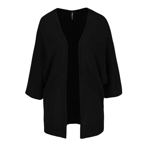 Cardigan negru Madonna Melissa cu mâneci 3/4