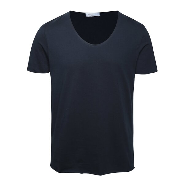 Tricou basic albastru inchis- Selected Homme Merce