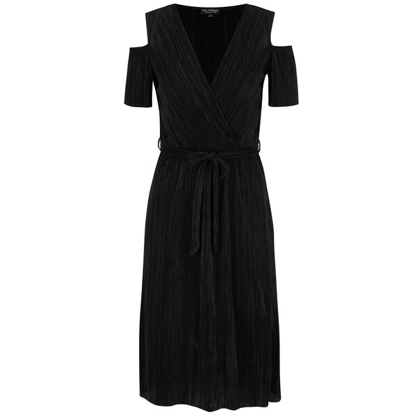 Rochie neagră Miss Selfridge cu decupaje la umeri