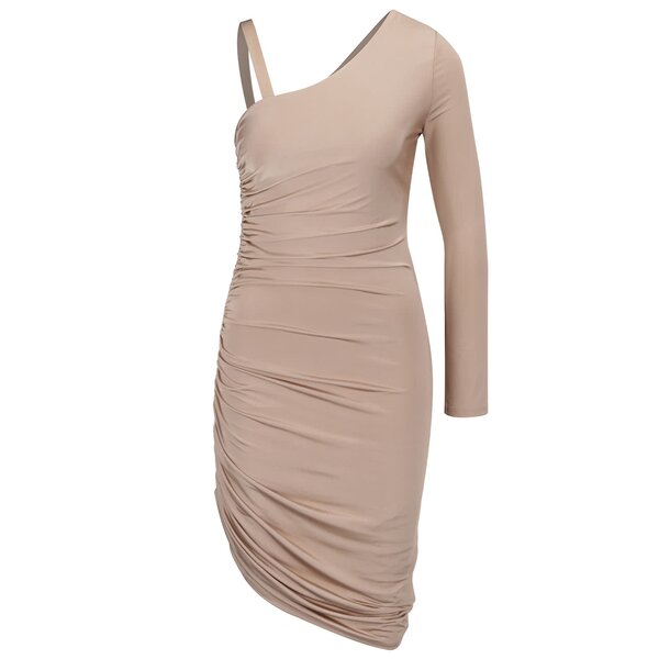 Rochie roz pudrat Miss Selfridge cu pliuri discrete