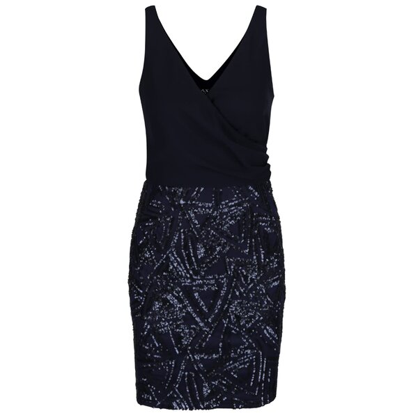 Rochie bleumarin AX Paris cu fustă sequin