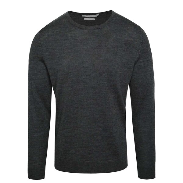 Pulover gri închis Jack & Jones Premium Mark din jerseu