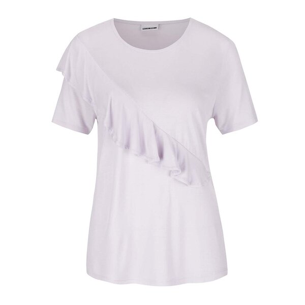 Tricou violet deschis cu volane Noisy May Freddy