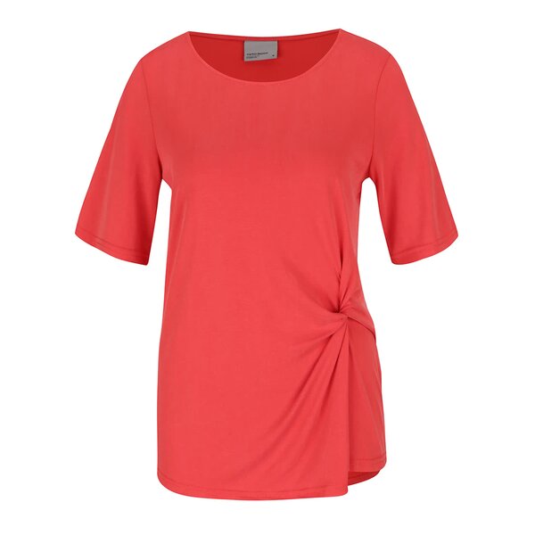 Tricou rosu cu node decorativ VERO MODA Grey