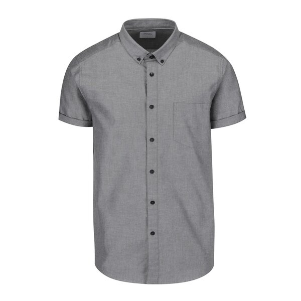 Camasa gri deschis cu guler buttons-down Burton Menswear London