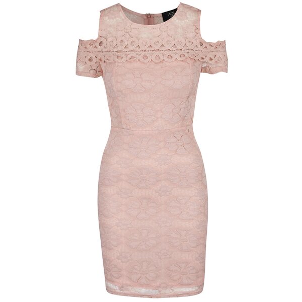 Rochie roz pal AX Paris din dantela