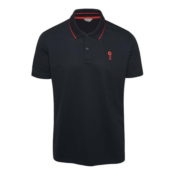 Tricou polo albastru închis cu detalii roșii Jack & Jones Stone