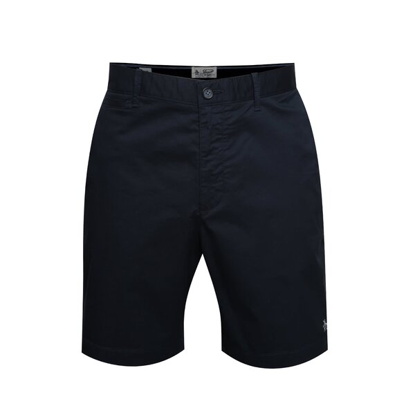 Pantaloni chino scurti bleumarin cu logo brodat - Original Penguin P55 8