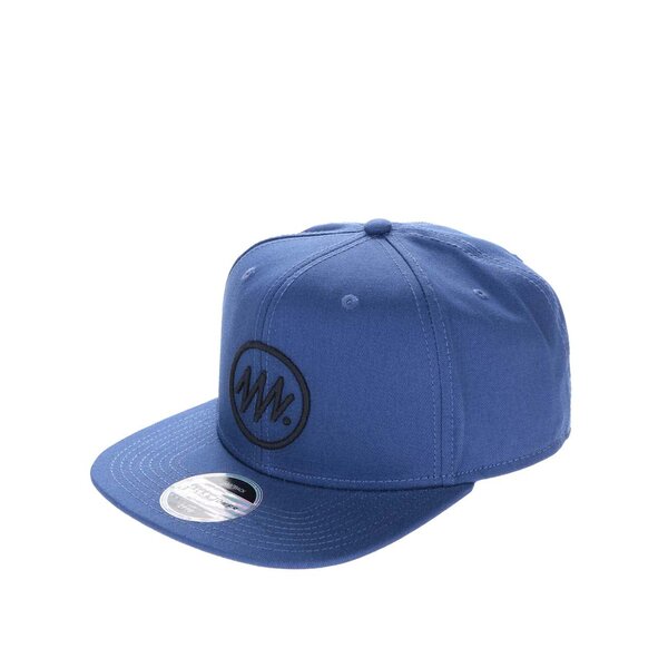 Șapcă snapback albastră Jack & Jones Circle din bumbac cu logo în relief