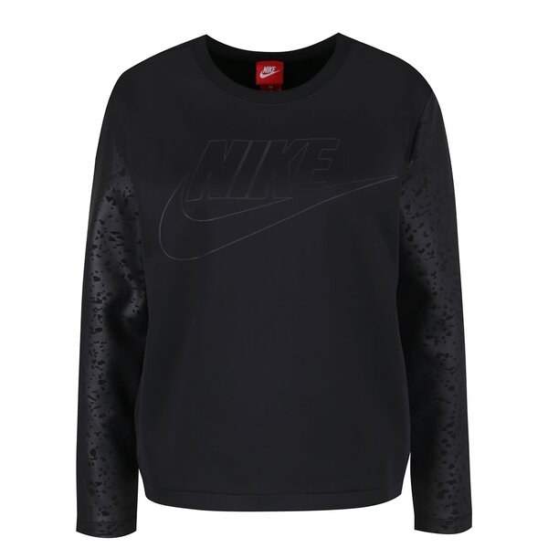 Bluză neagră Nike Crew cu print