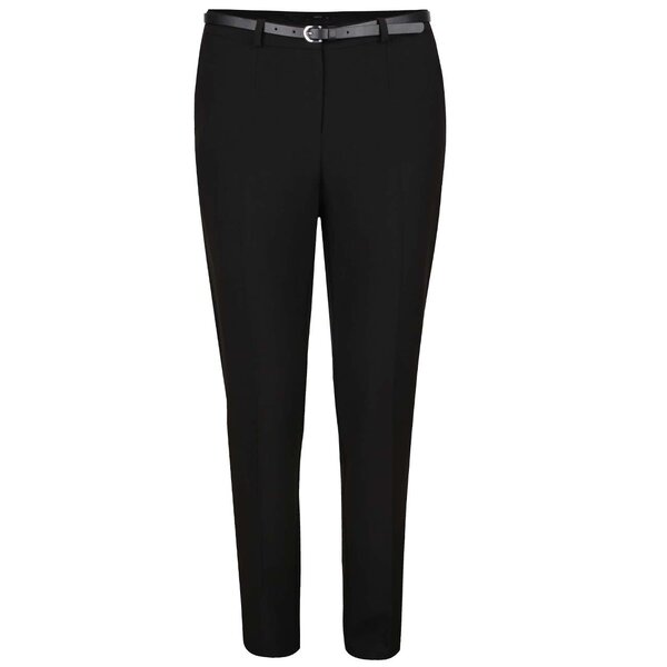 Pantaloni negri M&Co cu curea subțire