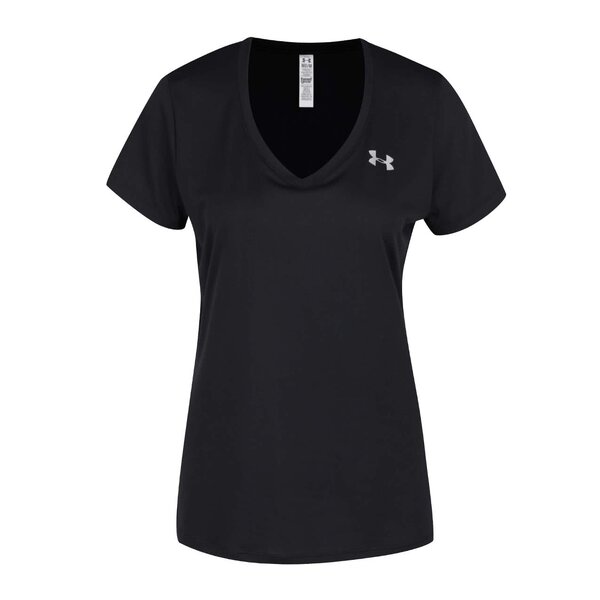 Tricou negru femei Under Armour Solid cu print