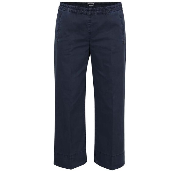 Pantaloni albastru închis Rich & Royal cu talie elastică și croi lejer