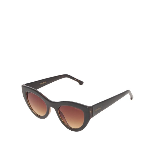 Ochelari de soare negri Komono Phoenix cu logo pentru femei