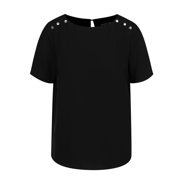 Bluza neagra cu detalii metalice Dorothy Perkins