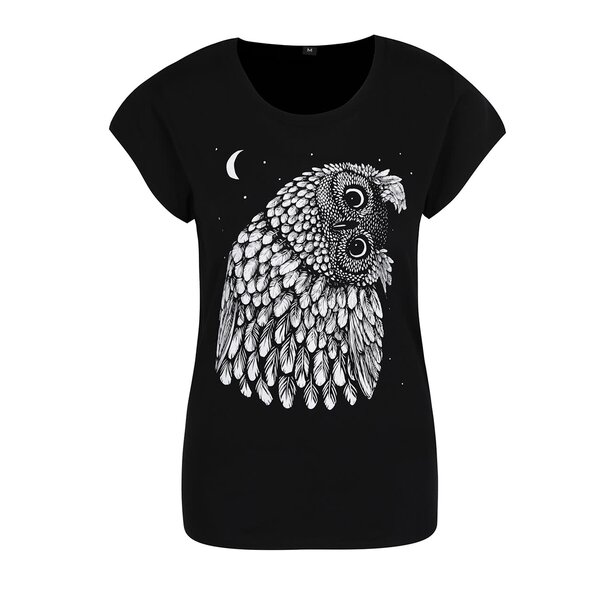 Tricou negru de damă ZOOT Original Whuu hu