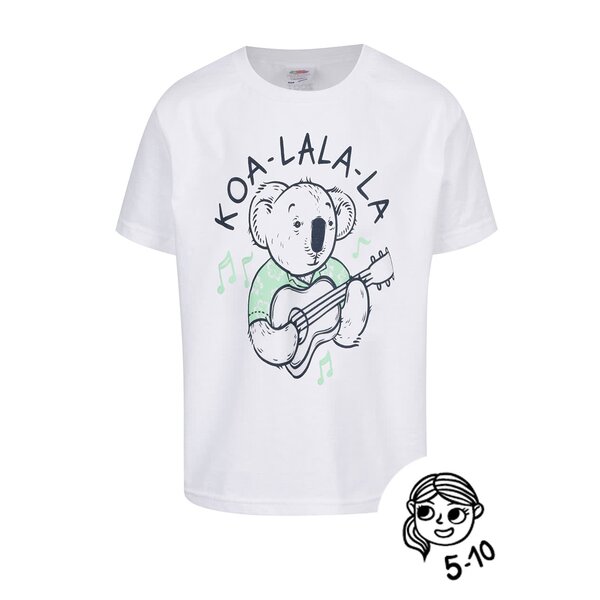 Tricou alb de băieți ZOOT Kids Koa_la