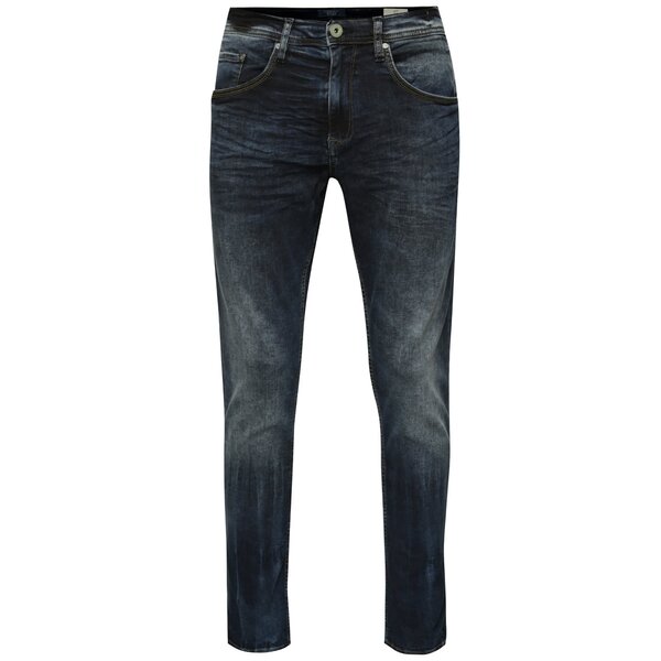 Blugi albaștri slim Blend cu aspect prespălat