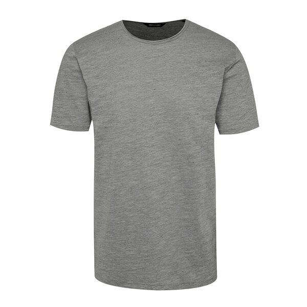 Tricou basic gri melanj - ONLY & SONS Albert