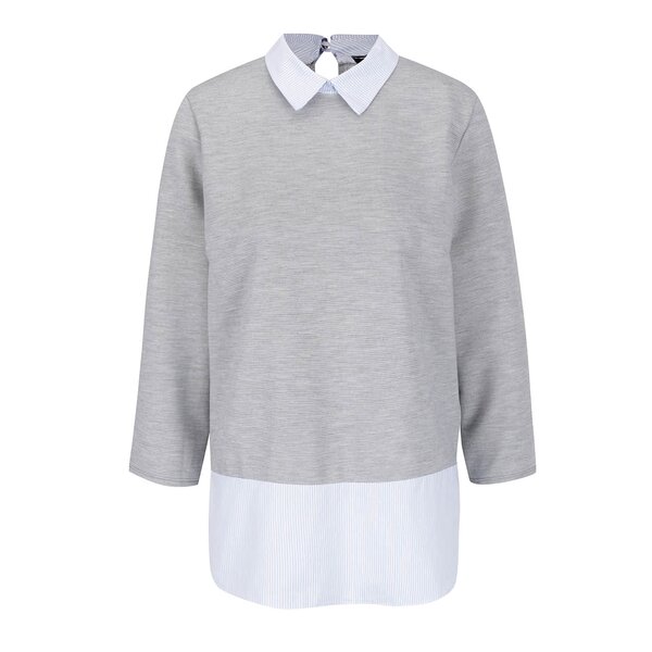 Bluza gri cu aspect 2in1 Hailys Sandra
