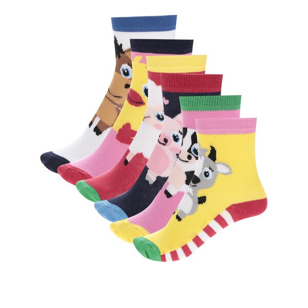 Set de 6 șosete multicolore Oddsocks Pen cu print