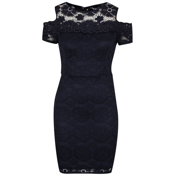 Rochie albastru închis AX Paris cu dantelă