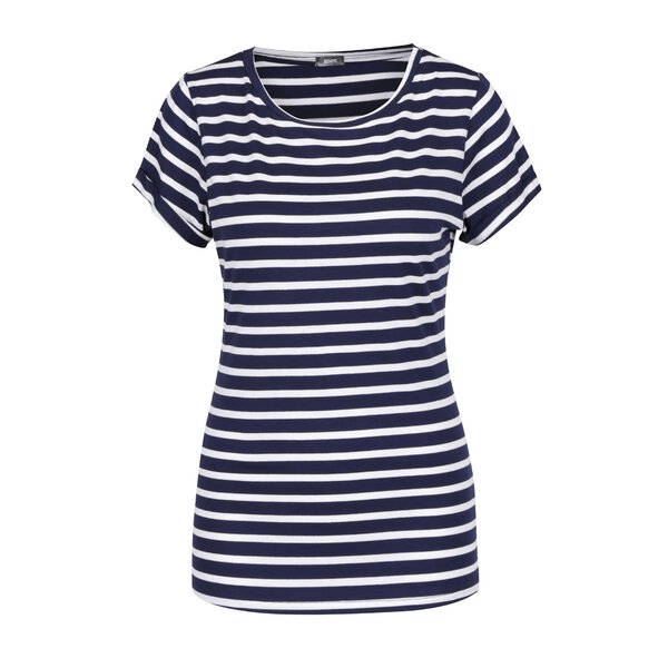 Tricou basic crem&bleumarin in dungi ZOOT