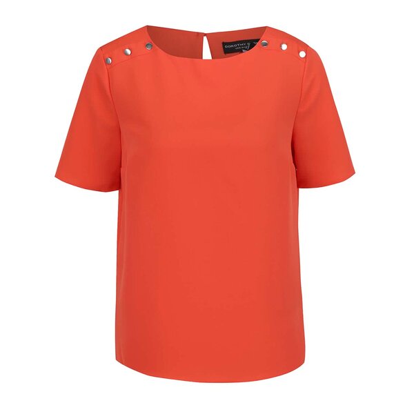 Bluza oranj cu detalii metalice - Dorothy Perkins