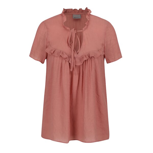 Bluza roz pal cu volane VERO MODA Mandy