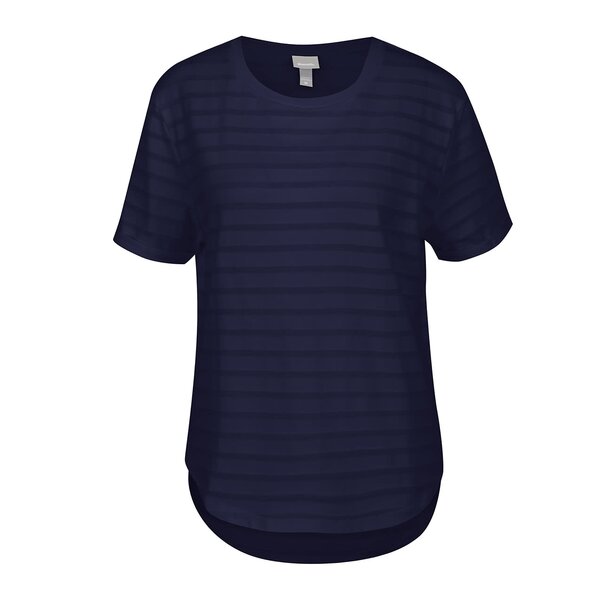 Tricou albastru închis Bench cu dungi