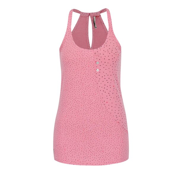 Top roz Ragwear Grace cu nasturi